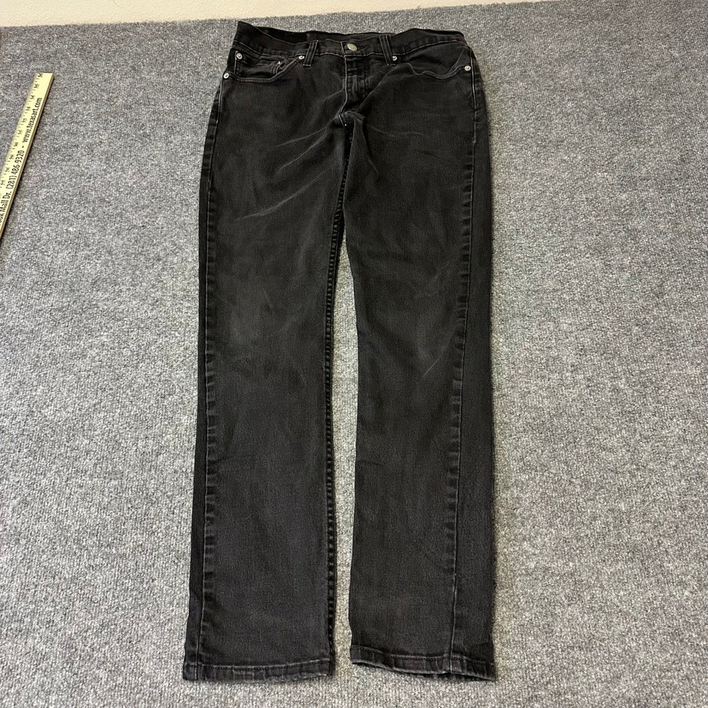 Levi's Jeans Mens Size 30 Black Slim Straight Fit Stretch Denim Casual 89478
